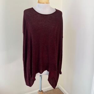 We the free XS oversized twisted open back top.